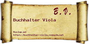 Buchhalter Viola névjegykártya